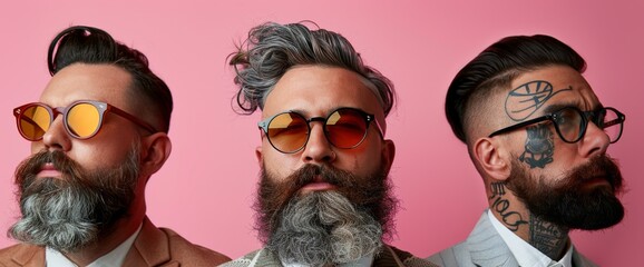Three Men With Sunglasses and Beards