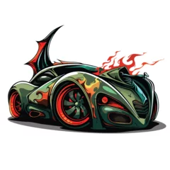 Fotobehang Car icon design vector logo rendering of a fantasy. © Nobel