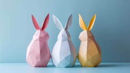 Create a unique Easter-themed paper gift wrap using a DIY approach, featuring a cute rabbit and egg design.