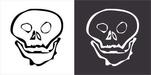 IIlustration Vector graphics of Skullz icon