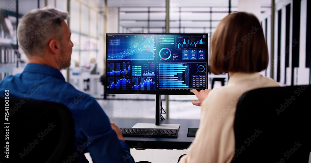 Aufkleber data analyst using data analytics kpi
