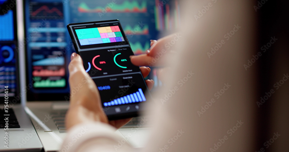 Aufkleber business data analytics dashboard
