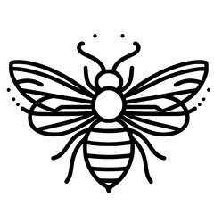 illustration of a bee