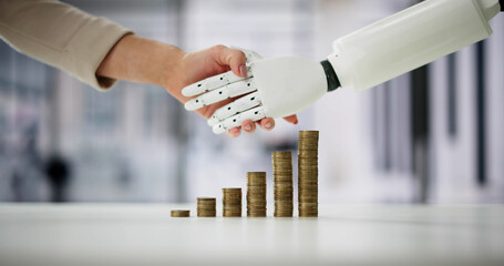 AI Trade Robot Saving Money