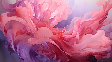 Liquid silver and radiant pink merging with explosive energy, crafting a mesmerizing abstract...