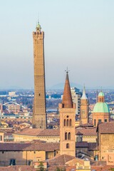 Skyline of Bologna, Italy