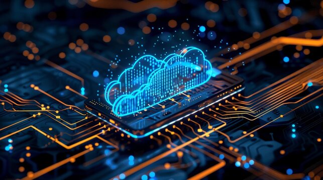 A tech startup innovating in cloud computing solutions