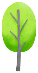 cartoon style tree