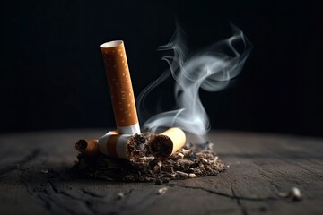 Conceptual Image of Smoking and its Effects