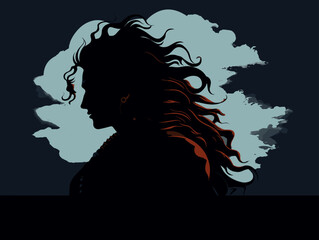 Lord Shiva Silhouette or Masik Shivratri