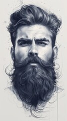 Portrait of a Man With a Beard