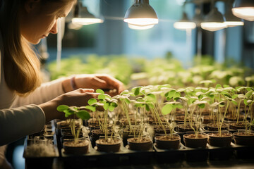 Scientists are researching plants and breeding endangered plants.