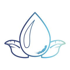 water icon on line gradient style