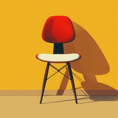 Set of modern chairs, concept of cartoon vector