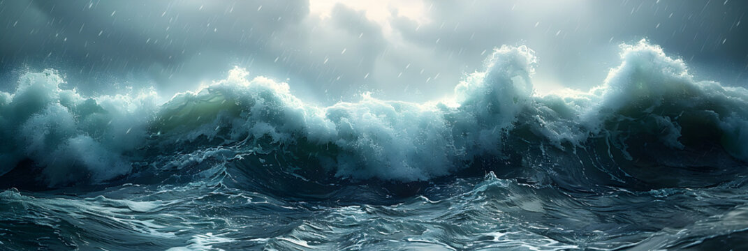 Rain in the Ocean,
Digital Abstract Liquid Design Template Creative FlyerxA
