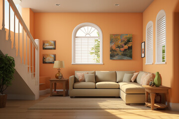 Fototapeta premium Home interior exterior colors
