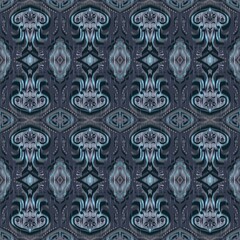 Geometric ethnic oriental ikat seamless pattern traditional design for background, carpet, wallpaper, clothing, wrapping, batik, fabric, vector illustration embroidery style.