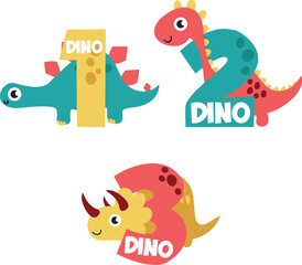 Numeric Dinos Web Assets for Kids
