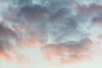 Beautiful clouds at sunset as a background