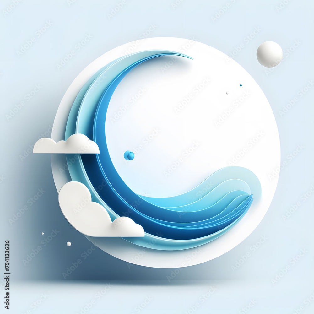 Poster abstract background with 3d geometric elements. futuristic design. vector illustration generative ai