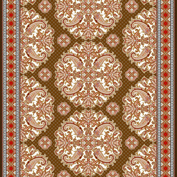 Seamless Bandana paisley design. pattern fkor fabric ,quilt ,curtains.