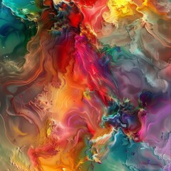 Abstract images consisting of different colors

