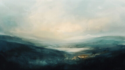 Fototapeta premium Abstract Background, Mixed Media, Neutral and Bright Soft, Light Calm. Generative AI