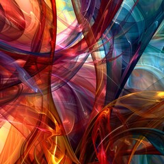 Abstract images consisting of different colors