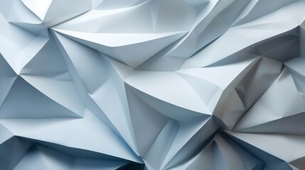 Abstract origami paper folds, geometric and creative background
