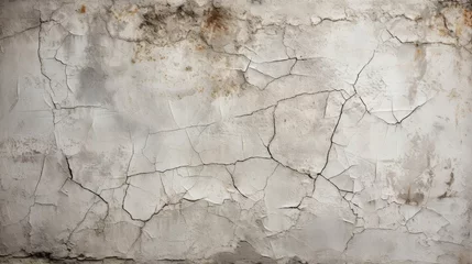 Deurstickers Concrete texture with cracks, urban decay background © Anuwat