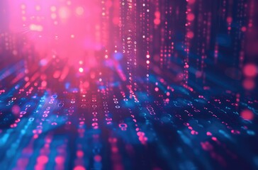 Fototapeta premium Futuristic Digital Data Stream Network Background