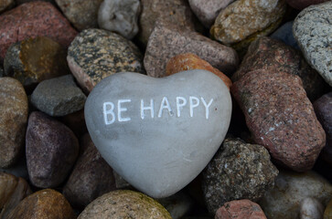 heart shaped stones