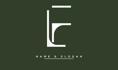 FL,  LF,  F,  L  Abstract Letters Logo Monogram