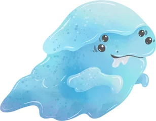 Draagtas cute monster, illustration on white background ©  OllyKo