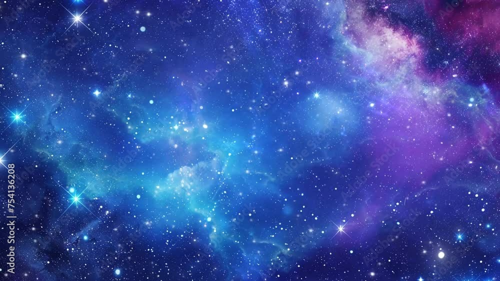 Wall mural constellation stars in the universe galaxy background. space background illustration. seamless loopi