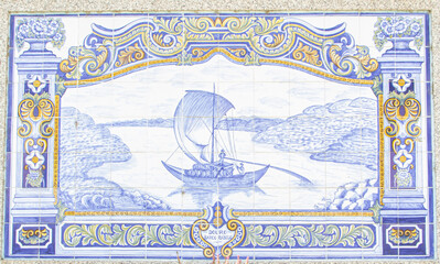 Azulejo con escena