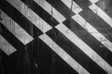 Monochrome stripes create a dynamic and captivating abstract art background.