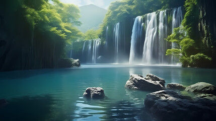 beautiful waterfall
