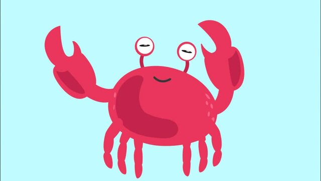 moving crab animation