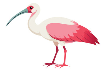 Fototapeta premium flamingo isolated on white background