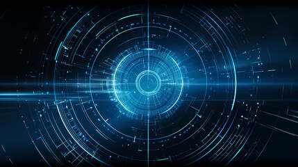Fototapeta premium 3D abstract network of neural network futuristic technology background