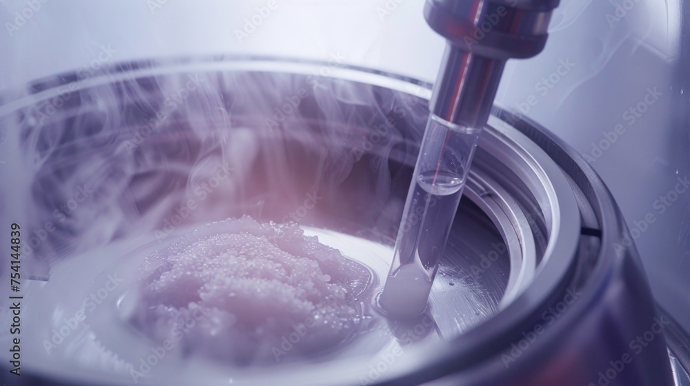 Aufkleber laboratory precision in biotechnology research with focus on cellular material extraction using auto