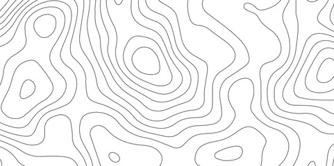 Abstract design with seamless pattern with lines topographic map. geographic mountain relief. retro topographic map. geographic contour map paper texture. terrain path isolated on a white background. - obrazy, fototapety, plakaty