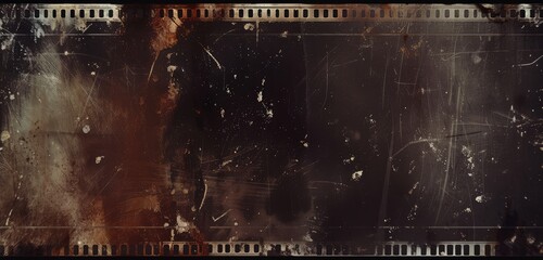 Grunge Style Old Film Negative Texture - obrazy, fototapety, plakaty