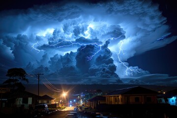 Dusk cloud sky over urban city professional photography