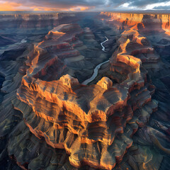 Grand canyon natures masterpiece carved in stone - obrazy, fototapety, plakaty