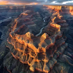 Poster Grand canyon natures masterpiece carved in stone © siangphong