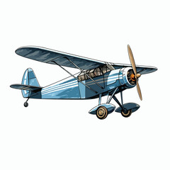 A vintage airplane vector illustration