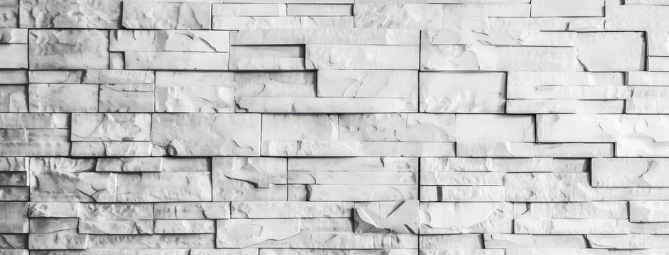 White Brick Wall Texture for Background Use