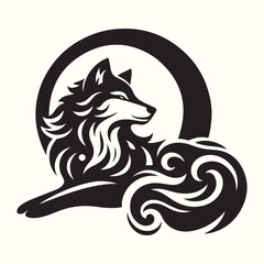 Wolf Animal Silhouette Vector Illustration